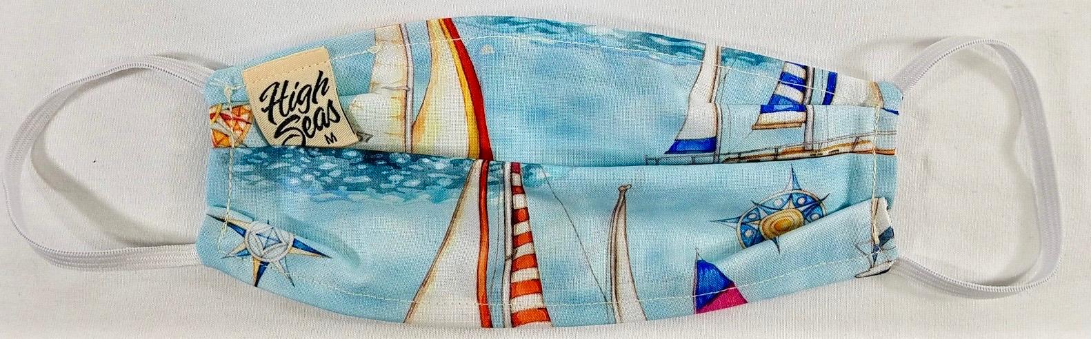 Tall Ships Sailing themed Face Mask